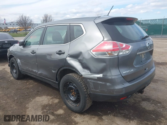 2016 Nissan Rogue S with VIN JN8AT2MV1GW147887, listed as a IAAI auction lot 41973301 with 136,375 mi miles. Bid and sale history available at carsss.com. Image 3.