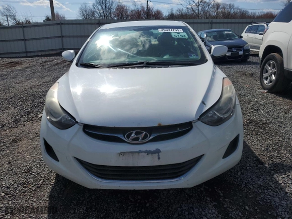 2013 Hyundai Elantra GLS with VIN 5NPDH4AE2DH361606, listed as a Copart auction lot 49897735 with 136,262 mi miles and Salvage Title. Bid and sale history available at carsss.com. Image 5.
