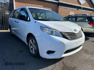 2014 Toyota Sienna L with VIN 5TDZK3DC7ES448022, listed as a Copart auction lot 52548605 with 202,484 mi miles and Clean Title. Bid and sale history available at carsss.com. Image 1.