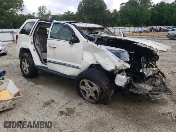 2005 Jeep Grand Cherokee Limited with VIN 1J8HR58N35C575343, listed as a Copart auction lot 57079695 with 143,772 mi miles and Salvage title. Bid and sale history available at DreamBid. Image 4.