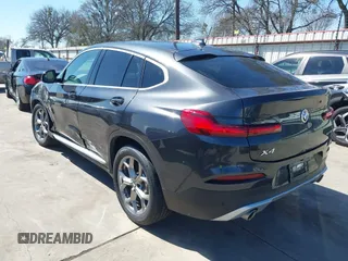2020 BMW X4 xDrive30i with VIN 5UX2V1C07LLE67741, listed as a IAAI auction lot 41744018 with 40,549 mi miles. Bid and sale history available at carsss.com. Image 3.