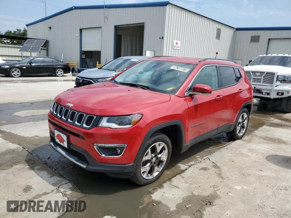 2018 Jeep Compass Limited with VIN 3C4NJCCB2JT358366, listed as a Copart auction lot 57937785 with 72,834 mi miles and Salvage title. Bid and sale history available at DreamBid. Image 1.
