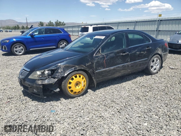 2005 Acura RL with VIN JH4KB16525C003353, listed as a Copart auction lot 61228265 with 150,548 mi miles and Salvage title. Bid and sale history available at DreamBid. Image 1.
