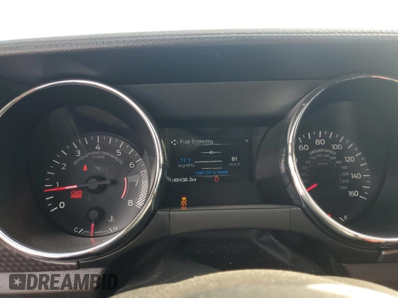 2017 Ford Mustang GT z VIN 1FA6P8CF5H5339510, wystawiony jako Copart lot #58692705 z przebiegiem 48 438 mil mil oraz Szkoda całkowita • Salvage title. Historia ofert i sprzedaży dostępna na DreamBid. Obrazek 9.