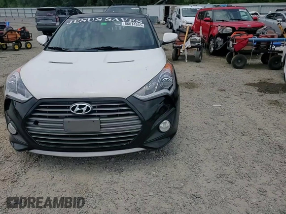 2015 Hyundai Veloster Turbo with VIN KMHTC6AE3FU234793, listed as a Copart auction lot 56014555 with 120,237 mi miles and Salvage title. Bid and sale history available at DreamBid. Image 13.