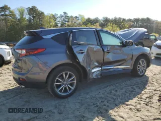 2019 Acura RDX Technology with VIN 5J8TC1H56KL005233, listed as a Copart auction lot 53622235 with 51,702 mi miles and Salvage title. Bid and sale history available at DreamBid. Image 3.