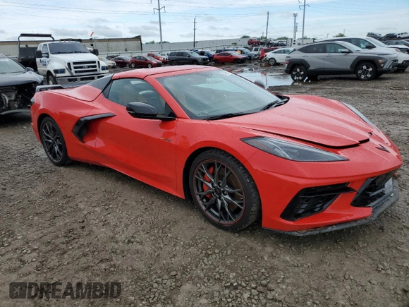 2023 Chevrolet Corvette 2LT with VIN 1G1YB3D4XP5122883, listed as a Copart auction lot 53987824 with 4,388 mi miles and Salvage Title. Bid and sale history available at carsss.com. Image 4.