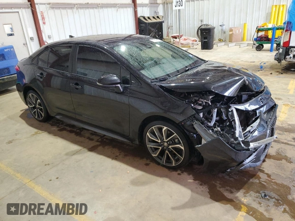 2022 Toyota Corolla SE with VIN JTDS4MCE9NJ097146, listed as a Copart auction lot 51143675 with 81,247 mi miles and Salvage Title. Bid and sale history available at DreamBid. Image 4.