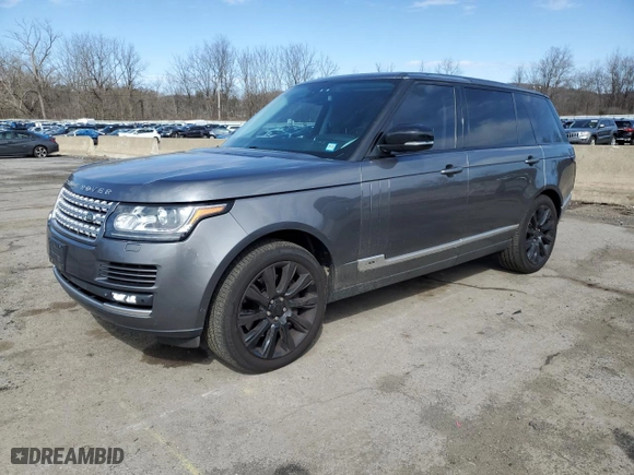 2015 Land Rover Range Rover Supercharged with VIN SALGS3TF4FA238424, listed as a Copart auction lot 50245445 with 94,177 mi miles and Salvage Title. Bid and sale history available at carsss.com. Image 1.
