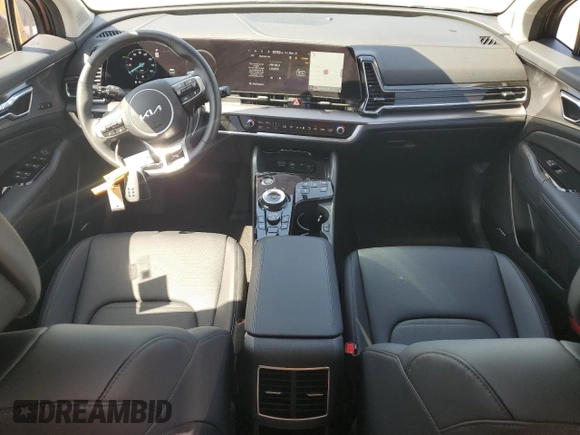 2025 Kia Sportage SX-Prestige with VIN KNDPXCDG3S7201016, listed as a Copart auction lot 49874455 with 1,377 mi miles and Salvage title. Bid and sale history available at DreamBid. Image 8.