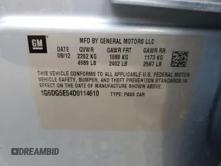 2013 Cadillac CTS Luxury z VIN 1G6DG5E54D0114610, wystawiony jako Copart lot #62724135 z przebiegiem 60 297 mil mil oraz Szkoda całkowita • Salvage title. Historia ofert i sprzedaży dostępna na DreamBid. Obrazek 13.