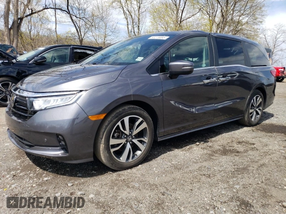 2023 Honda Odyssey Touring with VIN 5FNRL6H84PB019285, listed as a Copart auction lot 53273085 with 29,053 mi miles and Salvage Title. Bid and sale history available at DreamBid. Image 1.