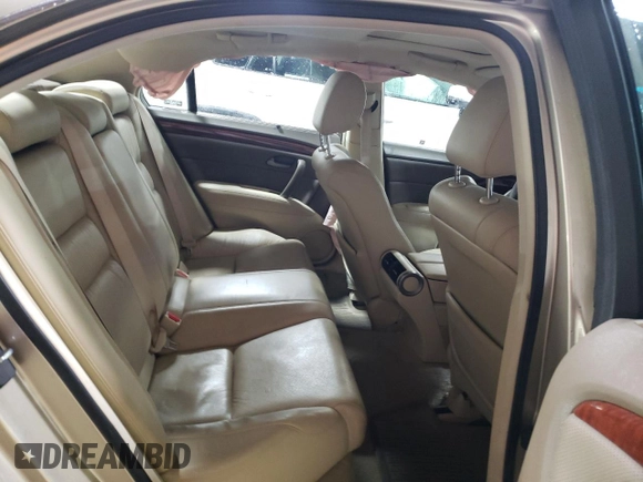 2009 Acura RL Technology z VIN JH4KB26619C001663, wystawiony jako Copart lot #47547405 z przebiegiem 116 087 mil mil oraz Szkoda całkowita • Salvage title. Historia ofert i sprzedaży dostępna na DreamBid. Obrazek 10.