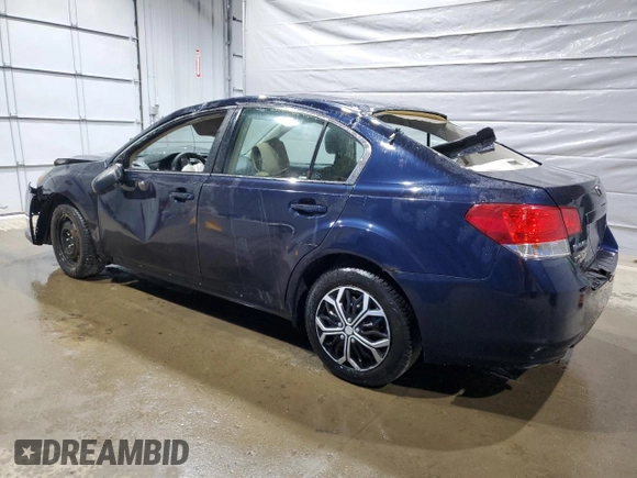 2013 Subaru Legacy 2.5i with VIN 4S3BMAA60D1026362, listed as a Copart auction lot 52607685 with Not provided miles and Salvage title. Bid and sale history available at DreamBid. Image 2.