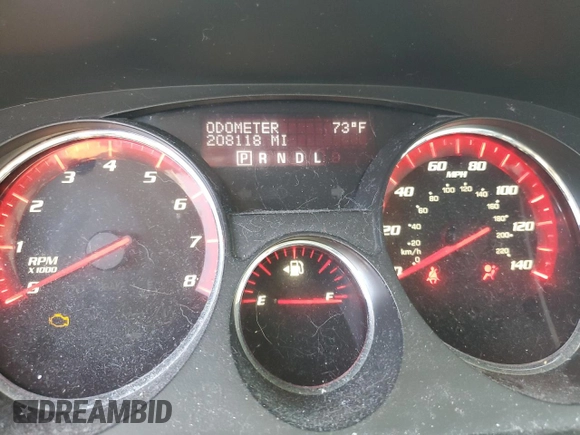2008 GMC Acadia SLT1 with VIN 1GKEV23738J186039, listed as a Copart auction lot 50992395 with 208,118 mi miles and Salvage Title. Bid and sale history available at DreamBid. Image 9.