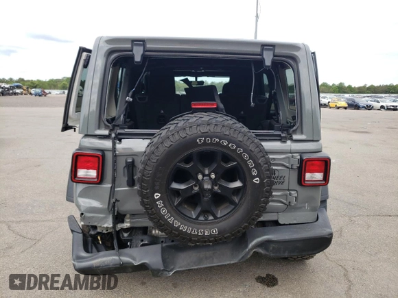 2022 Jeep Wrangler Unlimited Sport S z VIN 1C4HJXDG5NW109364, wystawiony jako Copart lot #55467853 z przebiegiem 34 742 mil mil oraz Szkoda całkowita • Salvage title. Historia ofert i sprzedaży dostępna na DreamBid. Obrazek 6.