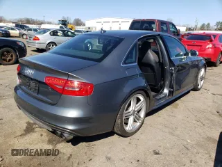 2015 Audi S4 Premium Plus with VIN WAUBGAFL8FA091434, listed as a Copart auction lot 46081473 with 169,356 mi miles. Bid and sale history available at carsss.com. Image 3.