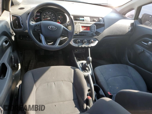 2017 Kia Rio LX with VIN KNADM4A38H6054870, listed as a Copart auction lot 61201624 with 94,540 mi miles and Non Repairable. Bid and sale history available at carsss.com. Image 8.