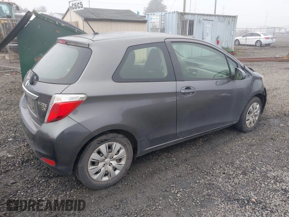 2013 Toyota Yaris L with VIN JTDJTUD39DD560766, listed as a IAAI auction lot 41031127 with 57,831 mi miles. Bid and sale history available at carsss.com. Image 4.