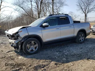 2022 Honda Ridgeline RTL z VIN 5FPYK3F55NB007222, wystawiony jako Copart lot #49155355 z przebiegiem 38 758 mil mil oraz Szkody całkowita. Historia ofert i sprzedaży dostępna na DreamBid. Obrazek 1.
