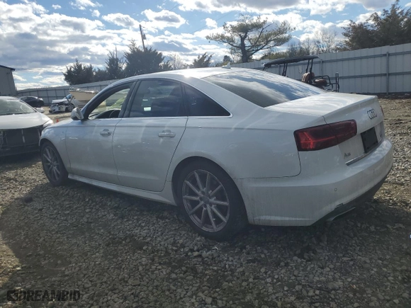 2018 Audi A6 Premium Plus with VIN WAUG8AFC4JN012071, listed as a Copart auction lot 43729455 with 136162 miles and Salvage Title. Bid and sale history available at carsss.com. Image 2.