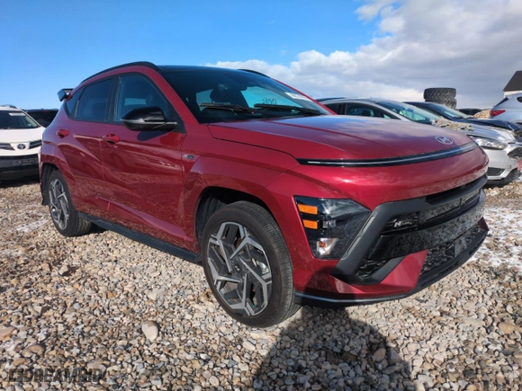 2024 Hyundai Kona N Line with VIN KM8HACA32RU114657, listed as a Copart auction lot 44074295 with 10,016 mi miles and Salvage Title. Bid and sale history available at carsss.com. Image 4.