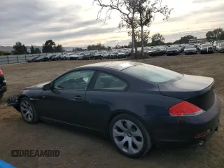 2007 BMW 6 Series 650i with VIN WBAEH13577CR46470, listed as a Copart auction lot 81734804 with 173,548 mi miles and Salvage Title. Bid and sale history available at carsss.com. Image 2.