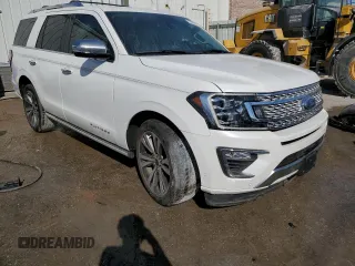 2020 Ford Expedition Platinum with VIN 1FMJU1LT3LEA26650, listed as a Copart auction lot 77768094 with 52,033 mi miles and Salvage title. Bid and sale history available at DreamBid. Image 4.