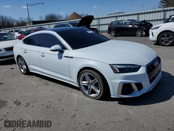 2021 Audi A5 Sportback S line Premium Plus with VIN WAUFACF51MA052083, listed as a Copart auction lot 48100144 with 41,985 mi miles. Bid and sale history available at carsss.com. Image 4.