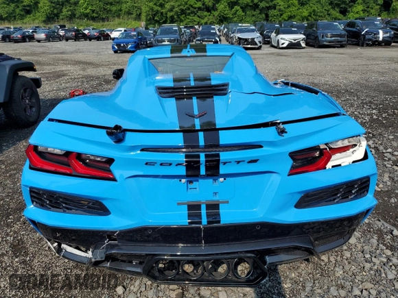 2023 Chevrolet Corvette 3LZ with VIN 1G1YF3D37P5604867, listed as a Copart auction lot 60778945 with 4,758 mi miles and Salvage title. Bid and sale history available at DreamBid. Image 6.