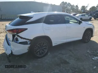 2021 Lexus RX with VIN 2T2YGMDA4MC071511, listed as a Copart auction lot 43810605 with 37,158 mi miles and Salvage Title. Bid and sale history available at carsss.com. Image 3.