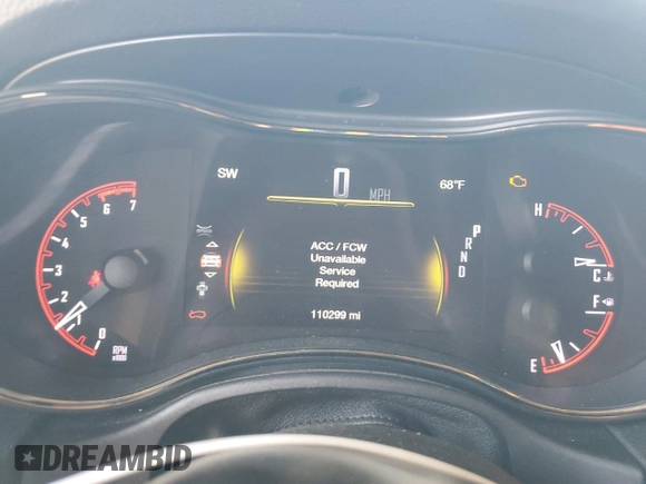 2018 Dodge Durango R/T with VIN 1C4SDHCT6JC205534, listed as a Copart auction lot 48464025 with 110,299 mi miles and Salvage title. Bid and sale history available at DreamBid. Image 9.