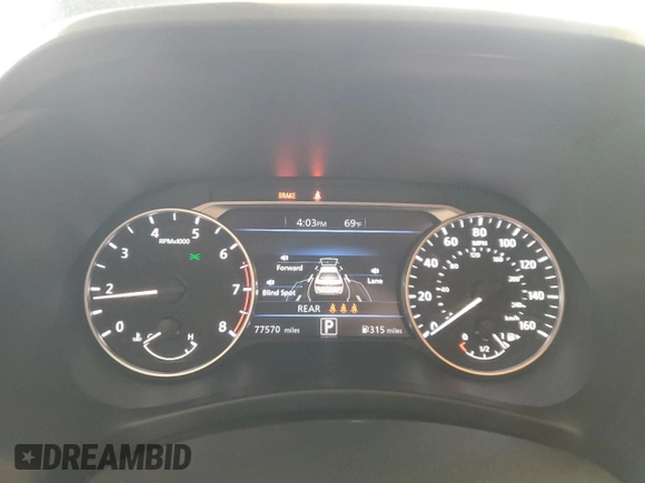 2021 Nissan Sentra SV with VIN 3N1AB8CV4MY255060, listed as a Copart auction lot 56743025 with 77,570 mi miles and Salvage title. Bid and sale history available at DreamBid. Image 9.