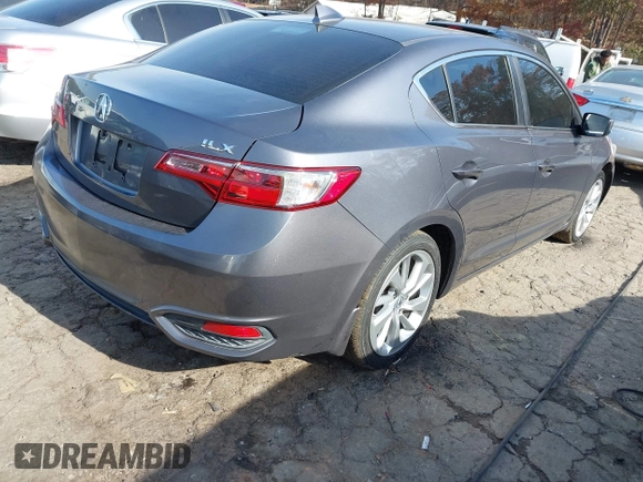 2017 Acura ILX w/Premium Pkg with VIN 19UDE2F77HA014004, listed as a IAAI auction lot 41012484 with 108,293 mi miles. Bid and sale history available at carsss.com. Image 4.
