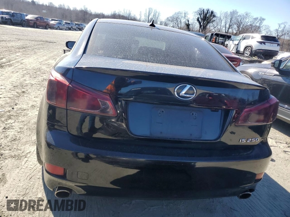 2012 Lexus IS 250 with VIN JTHBF5C21C5168141, listed as a Copart auction lot 41750355 with 228,932 mi miles and Salvage Title. Bid and sale history available at DreamBid. Image 6.