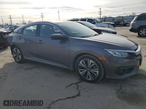 2017 Honda Civic EX-T with VIN 19XFC1E39HE025783, listed as a Copart auction lot 88150445 with 73,523 mi miles and Salvage Title. Bid and sale history available at DreamBid. Image 4.