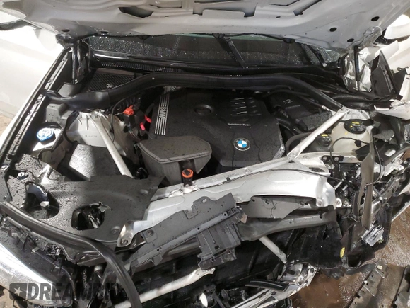2021 BMW X4 xDrive30i with VIN 5UX2V1C01M9H64891, listed as a Copart auction lot 56797025 with Not provided miles and Salvage title. Bid and sale history available at DreamBid. Image 12.