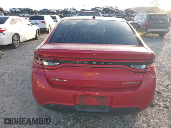 2013 Dodge Dart Limited with VIN 1C3CDFCA0DD331396, listed as a IAAI auction lot 41956511 with 90,253 mi miles. Bid and sale history available at carsss.com. Image 16.