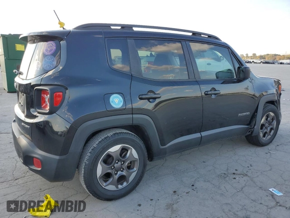 2017 Jeep Renegade Sport with VIN ZACCJAAB2HPF38883, listed as a Copart auction lot 77474204 with 120,687 mi miles and Salvage title. Bid and sale history available at DreamBid. Image 3.