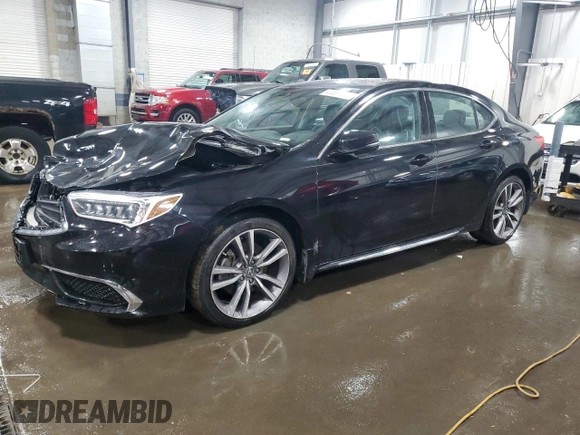 2020 Acura TLX w/Technology Pkg with VIN 19UUB3F43LA004051, listed as a Copart auction lot 47397835 with 55,765 mi miles and Salvage Title. Bid and sale history available at carsss.com. Image 1.