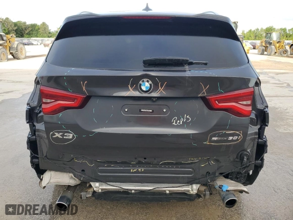 2019 BMW X3 sDrive30i with VIN 5UXTR7C58KLF29363, listed as a Copart auction lot 53701325 with 97,346 mi miles and Salvage Title. Bid and sale history available at carsss.com. Image 6.