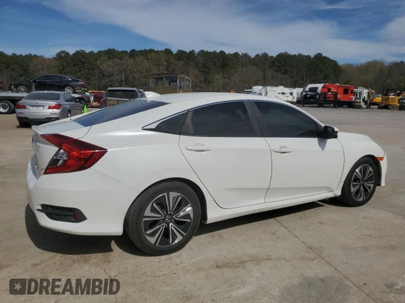 2018 Honda Civic EX-L with VIN JHMFC1F77JX034729, listed as a Copart auction lot 49603095 with 95,402 mi miles and Salvage Title. Bid and sale history available at DreamBid. Image 3.