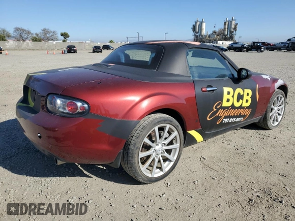 2008 Mazda MX-5 Miata Grand Touring z VIN JM1NC26F780144189, wystawiony jako Copart lot #52204015 z przebiegiem 71 339 mil mil oraz Szkoda całkowita • Salvage title. Historia ofert i sprzedaży dostępna na DreamBid. Obrazek 3.