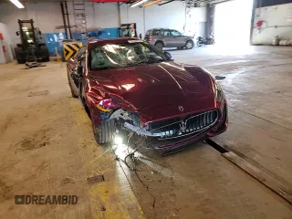 2013 Maserati GranTurismo Sport with VIN ZAM45VLA1D0073304, listed as a Copart auction lot 77509974 with 76,038 mi miles and Salvage title. Bid and sale history available at DreamBid. Image 10.