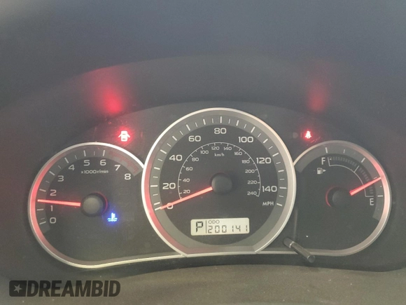 2008 Subaru Impreza Sedan (Natl) i w/Premium Pkg with VIN JF1GE61638H524655, listed as a Copart auction lot 52742795 with 200,141 mi miles and Salvage Title. Bid and sale history available at carsss.com. Image 9.