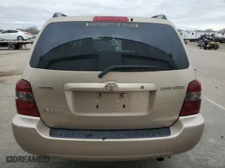 2004 Toyota Highlander with VIN JTEEP21AX40037479, listed as a Copart auction lot 50090735 with 186,707 mi miles and Salvage Title. Bid and sale history available at carsss.com. Image 6.