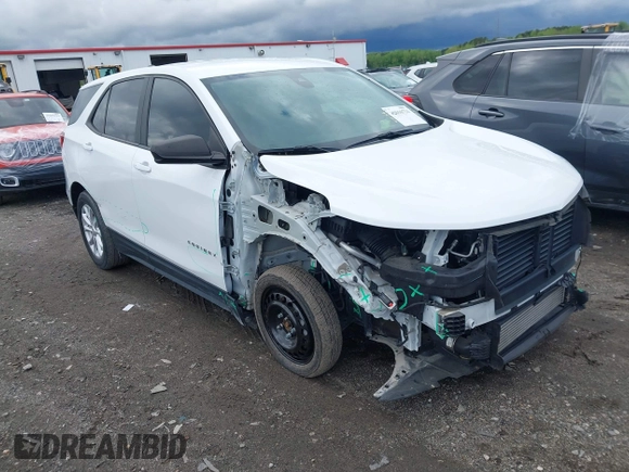 2020 Chevrolet Equinox LS z VIN 3GNAXSEV0LS648569, wystawiony jako IAAI lot #42010721 z przebiegiem 39 949 mil mil oraz . Historia ofert i sprzedaży dostępna na DreamBid. Obrazek 1.