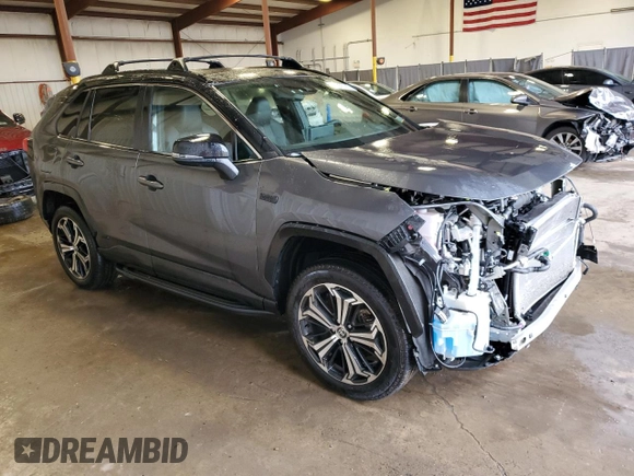 2021 Toyota RAV4 XSE with VIN JTMFB3FV5MD035494, listed as a Copart auction lot 61256085 with 54,940 mi miles and Salvage title. Bid and sale history available at DreamBid. Image 4.