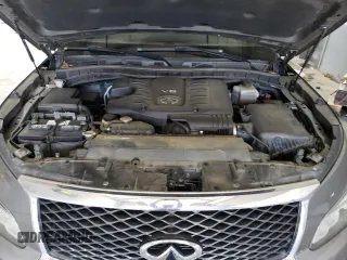 2017 Infiniti QX80 with VIN JN8AZ2NE1H9154366, listed as a Copart auction lot 59975204 with 130,499 mi miles and Salvage Title. Bid and sale history available at carsss.com. Image 12.