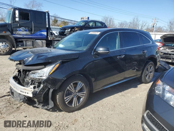 2019 Acura MDX with VIN 5J8YD4H3XKL034124, listed as a Copart auction lot 45996825 with 73,569 mi miles and Salvage Title. Bid and sale history available at carsss.com. Image 1.